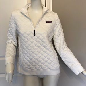 Vineyard Vines Quilted Shep Shirt Marshmallow Sz L